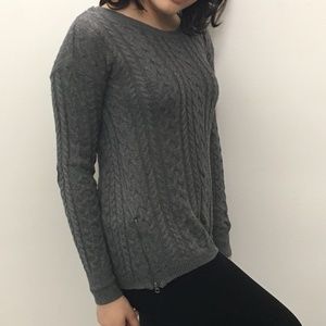 American Eagle Grey Knit Sweater
